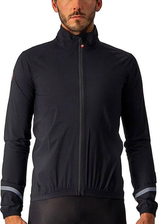 Castelli Emergency 2 Rain Jacket Light Black - Pushys