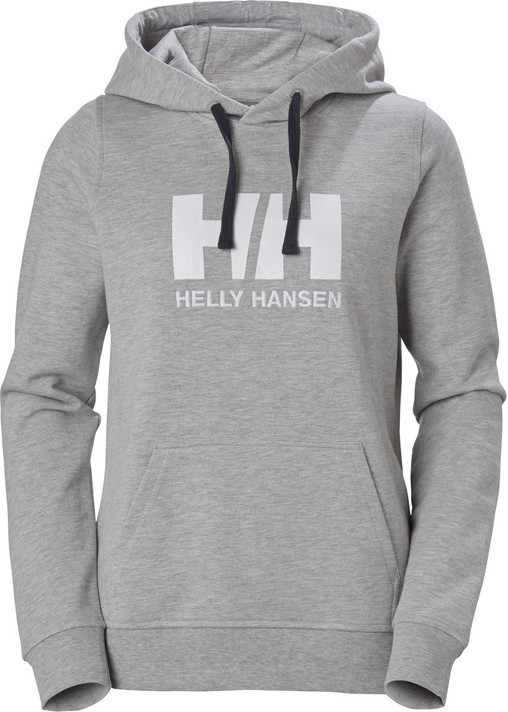 Helly Hansen HH Logo Womens Hoodie Grey Melange