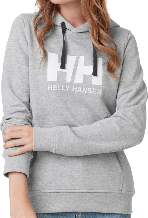 Helly Hansen HH Logo Womens Hoodie Grey Melange