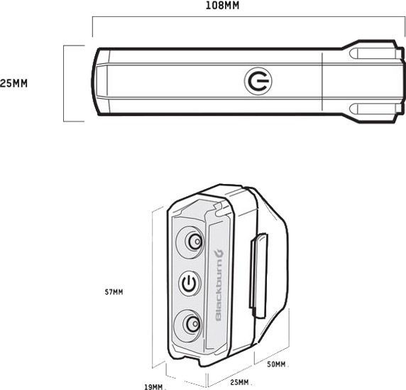 Blackburn Dayblazer USB Rechargable 800lm/65lm Light Set