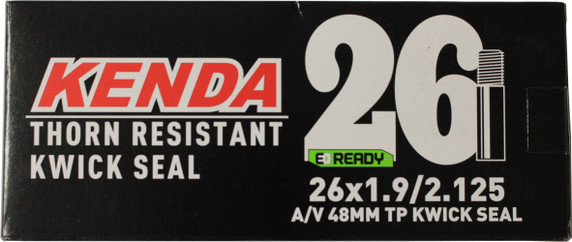 Kenda 26x1.9/2.125" 48mm Thorn Resistant & Kwickseal Schrader Valve Tube