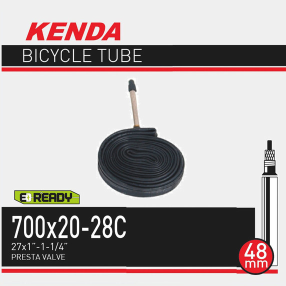 Kenda Tube 700x20-28C 48mm Presta Valve Tube