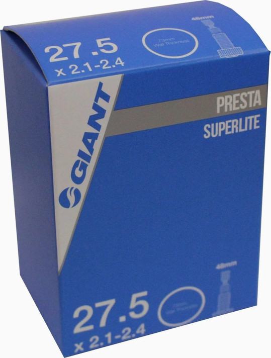 Giant 27.5x2.1/2.4" Presta Valve 48mm Threaded 0.73mm Thickness Tube