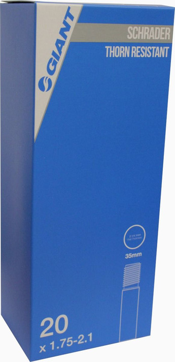 Giant 20x1.75/2.1" Schrader Valve 35mm Thorn Resistant Tube