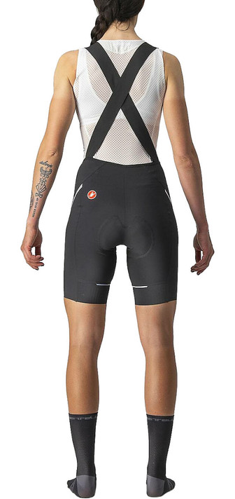 Castelli Velocissima 3 Womens Bib Shorts Black/Silver 2022