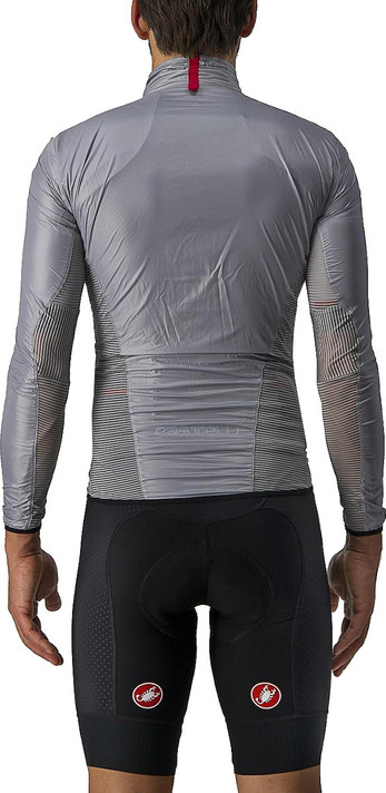 Castelli Aria Shell Jacket Silver Grey