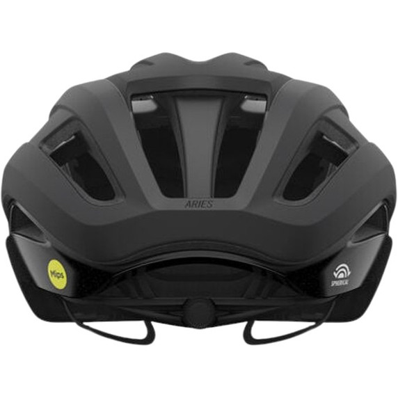 GIRO Aries Spherical Road Helmet Matte Black Silver Logo
