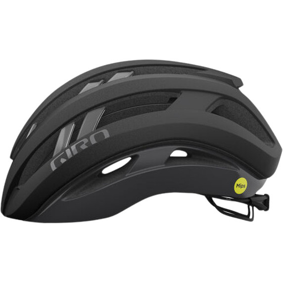 GIRO Aries Spherical Road Helmet Matte Black Silver Logo