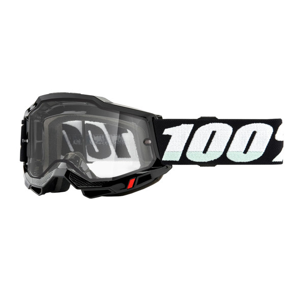 100% Accuri 2 Enduro MTB Goggles Clear Lens Black