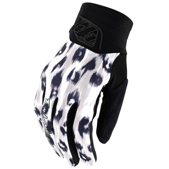 Troy Lee Designs Luxe Womens MTB Gloves Wild Cat White