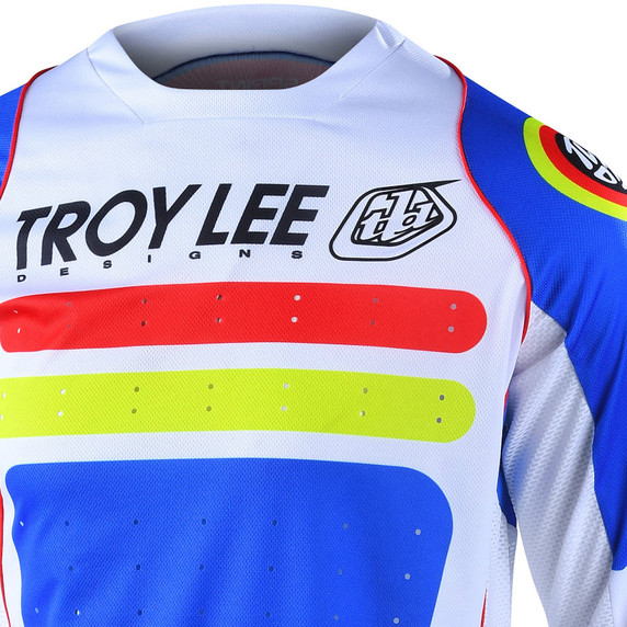 Troy Lee Designs Sprint Youth MTB LS Jersey Drop In White