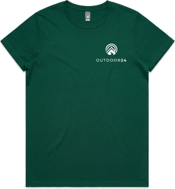 OUTDOOR24 Maple SS Womens T-Shirt Forest Green Small