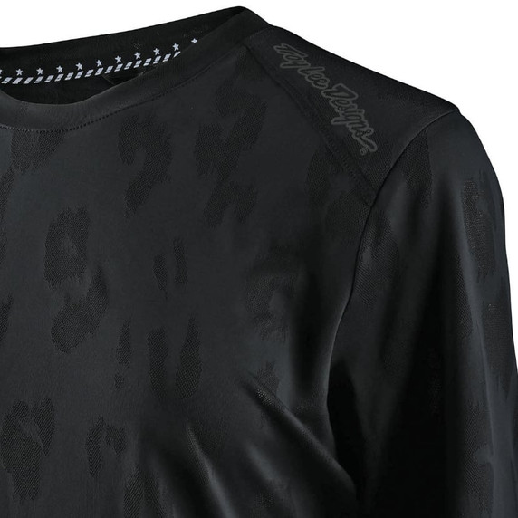Troy Lee Designs Lilium Jacquard Womens LS Jersey Black