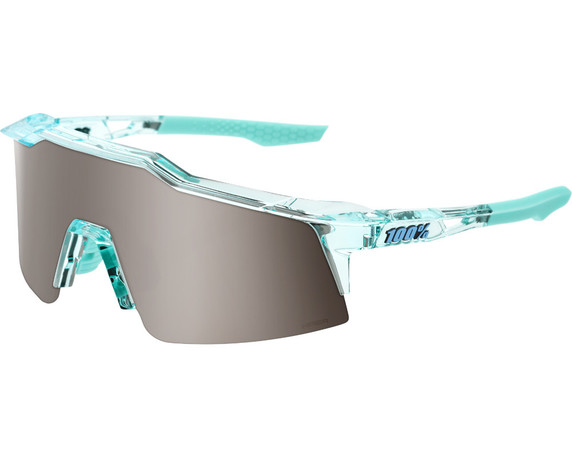 100% Speedcraft SL Sunglasses Polished Translucent Mint (HiPER Silver Mirror Lens)