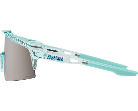 100% Speedcraft SL Sunglasses Polished Translucent Mint (HiPER Silver Mirror Lens)