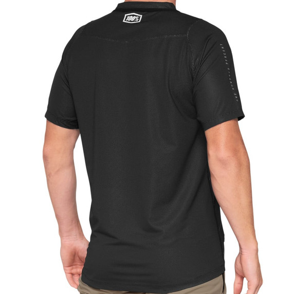 100% Celium SS MTB Jersey Black/Dark Grey