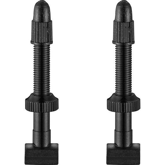 Giant Lightweight Tubeless Valve Stems 55mm Pair Black