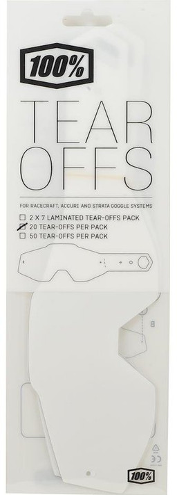 100% Accuri Youth Standard Tear-Offs (20 Pack)