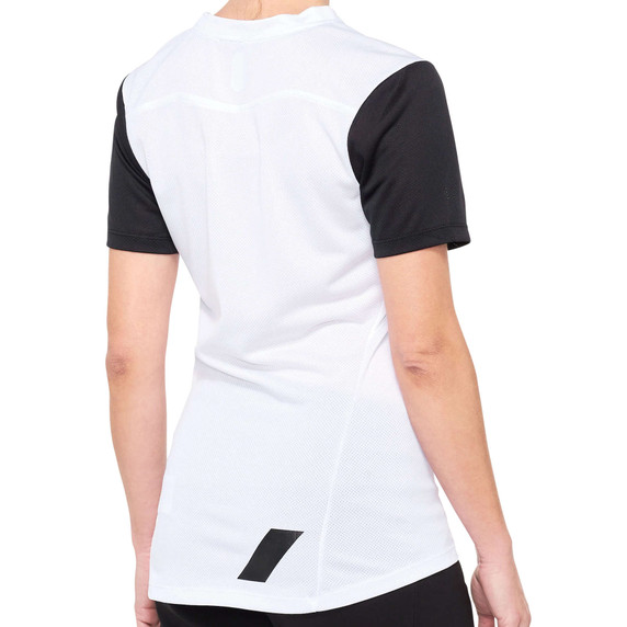 100% Ridecamp SS Womens MTB Jersey White/Black 2022