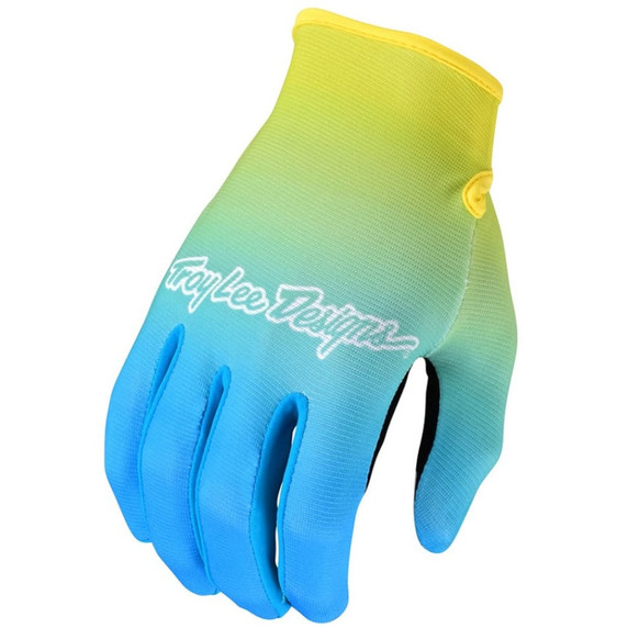 Troy Lee Designs Flowline MTB Gloves Faze Blue Yellow