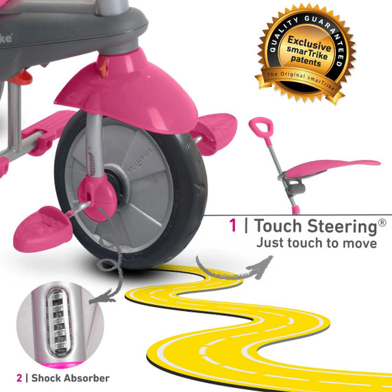 Smartrike Carnival 3-Stage Tricycle Pink/Grey