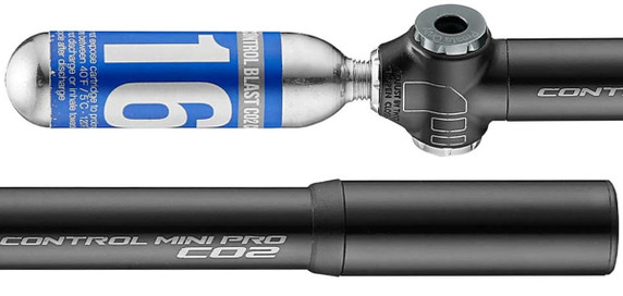 Giant Control Mini Pro Hand Pump + CO2 Inflator Black