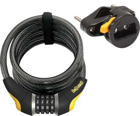 OnGuard Doberman Coil Combo Lock 185cm x 12mm