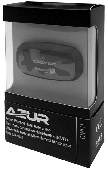 Azur Action BT/ANT+ Wireless Heart Rate Sensor + Strap Black