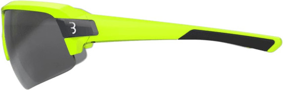 BBB Impulse Sports Glasses Matte Neon Yellow/Black Frame Smoke Lens