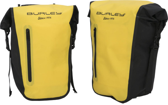 Burley Cargo Trailer Waterproof Pannier Set Yellow/Black