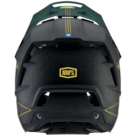 100% Aircraft 2 DH/Enduro Helmet Carbon/Gold/Green