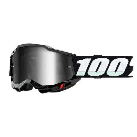 100% Accuri 2 MTB Goggles Mirror Silver Lens Black