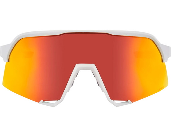 100% S3 Sunglasses Soft Tact White (HiPER Red Multilayer Mirror Lens)