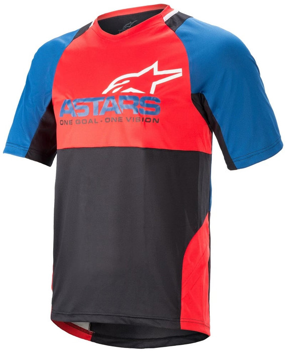 Alpinestars Drop 8.0 SS Jersey Mid Blue/Bright Red 2022