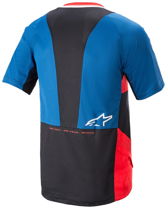 Alpinestars Drop 8.0 SS Jersey Mid Blue/Bright Red 2022