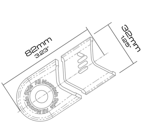 All Mountain Style Crank Defender - Red