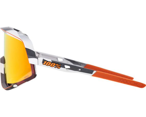 100% Glendale Sunglasses Soft Tact Grey Camo (HiPER Red Multilayer Lens)