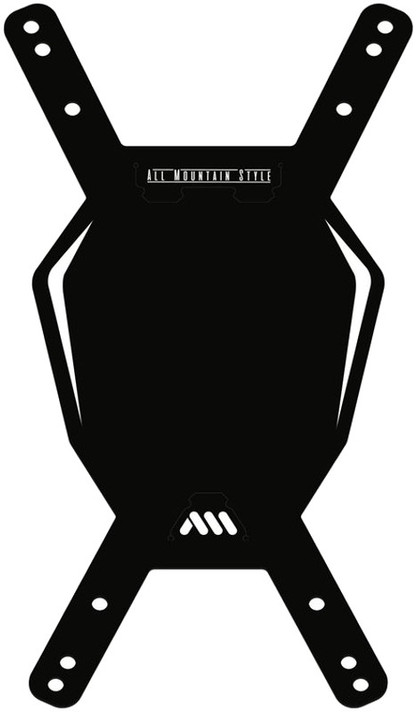 All Mountain Style Number Plate Black/White