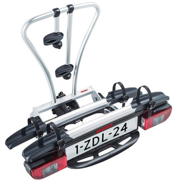 Yakima JustClick2 Two-Bike Towball Mounted Carrier Silver/Black
