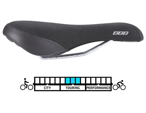 BBB BSD-12 MultiDensity 170mm Anatomic Touring Saddle Black