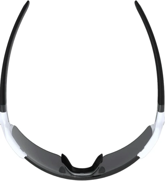 BBB Fullview Sports Glasses Glossy White Frame Smoke Lens