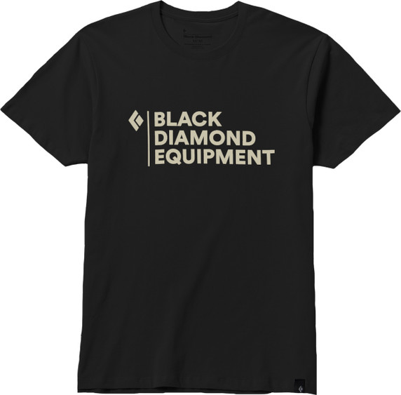 Black Diamond Stacked Logo T-Shirt Black