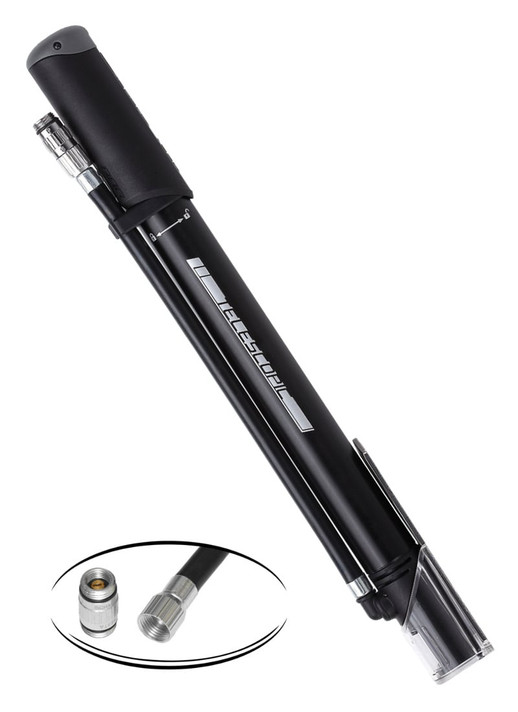 BBB BMP-53 Traveller Telescopic Floor/Mini Pump w/Pressure Gauge
