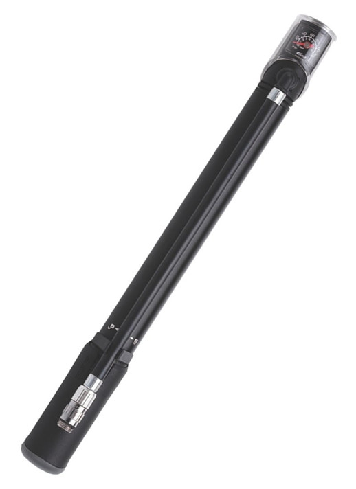 BBB BMP-53 Traveller Telescopic Floor/Mini Pump w/Pressure Gauge