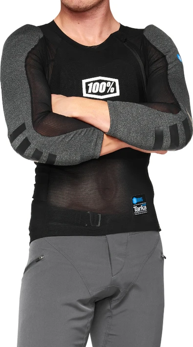 100% Tarka MTB LS Protective Tee Black