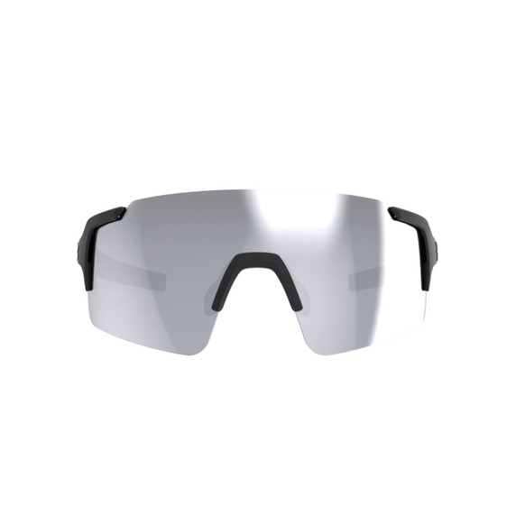 BBB Fullview Sports Sunglasses Black ( Smoke Silver Mirror)
