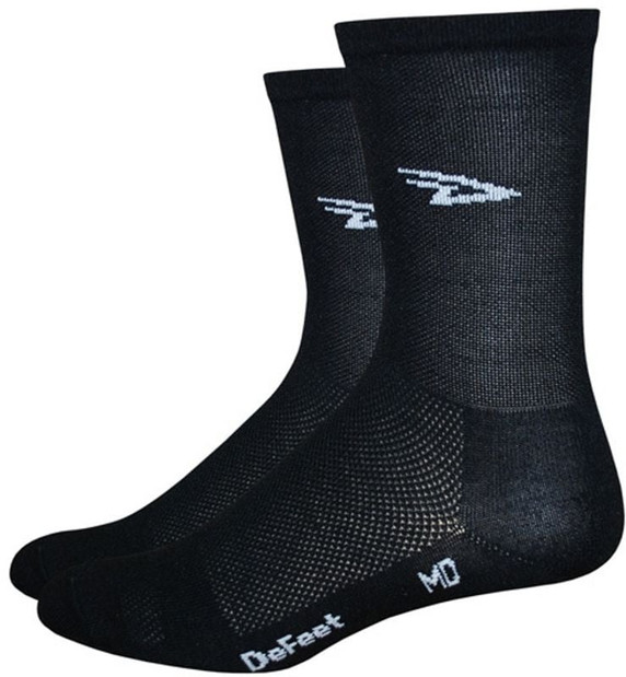 DeFeet D-Logo Hi Top Aireator Socks Black