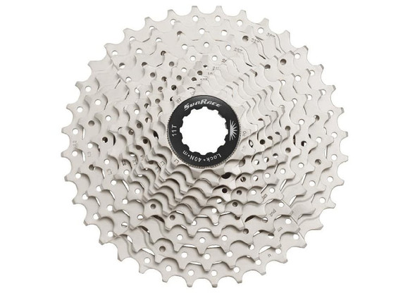 Sunrace CSMS0 11-34T 10sp Cassette Metallic Silver