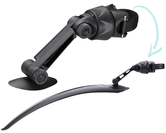 BBB BFD-04 RoadCatcher 2 RingFix 28" Wheel Rear Mudguard Black