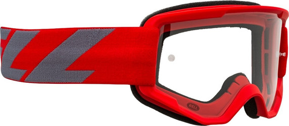 Bell Descender Outbreak MTB Goggles Red/Grey with Clear Lens